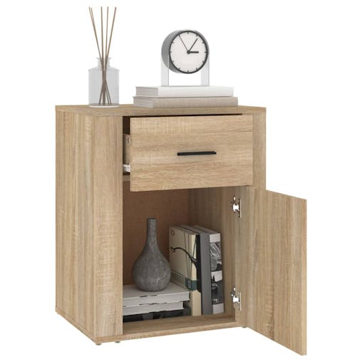 NNEVL Bedside Cabinet Sonoma Oak 50x36x60 cm Engineered Wood