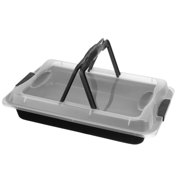Forma Blacha do pieczenia 42x29x5,5cm z pokrywą powłoka Non-stick BRUNBESTE