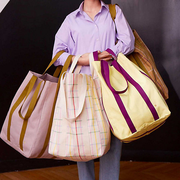 Maxi sac en coton bio Poppins 48x33x33 cm