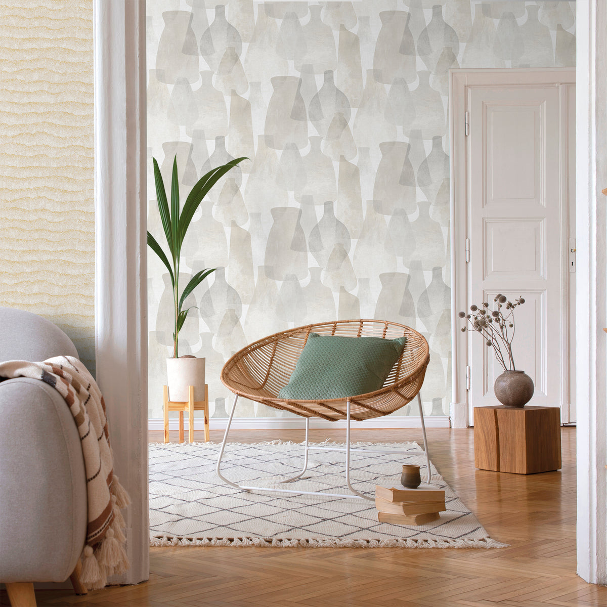 Sanders & Sanders behang aardewerk beige - 53 cm x 10 m - 640074