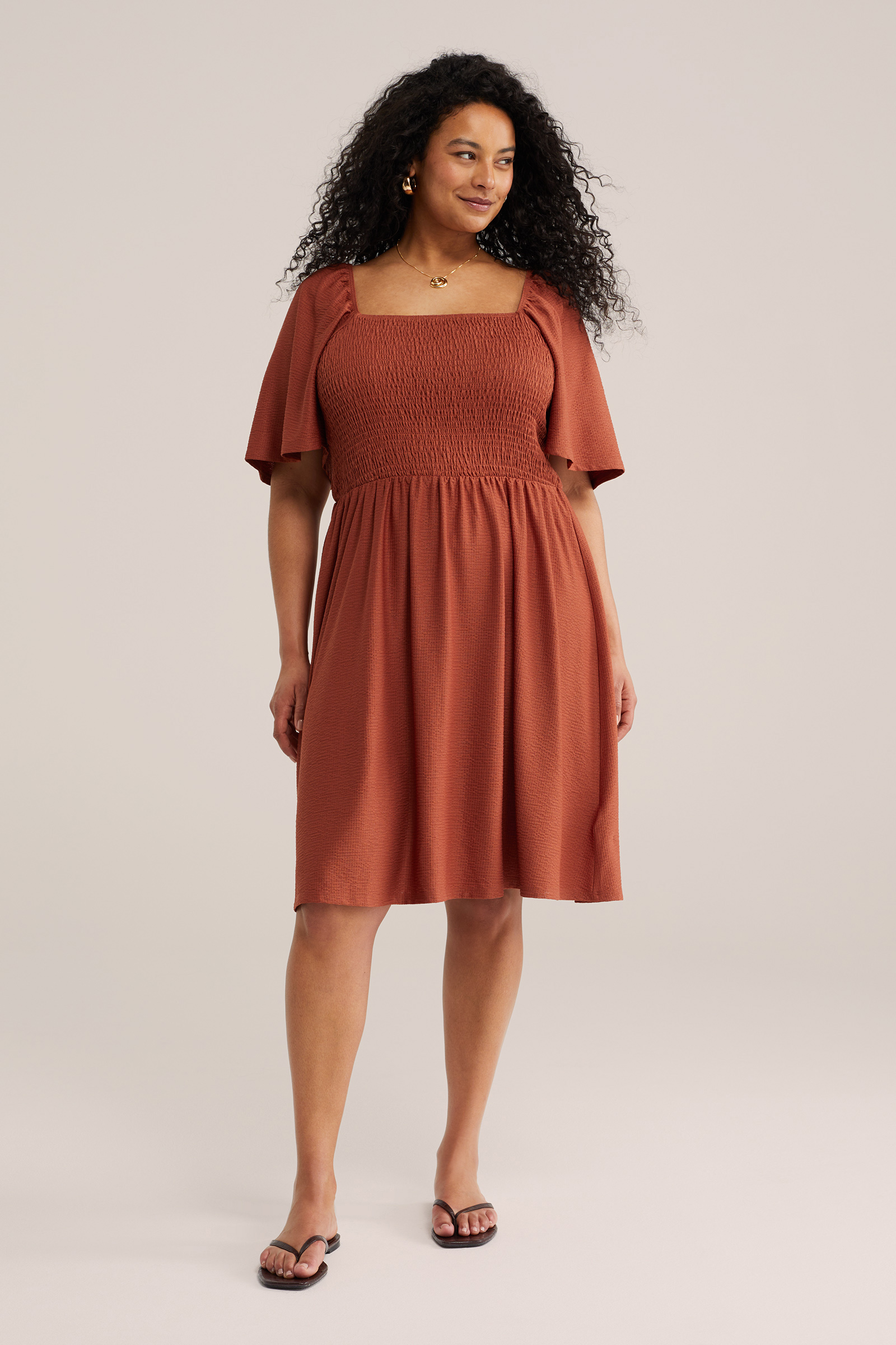 Dames jersey jurk - Curve