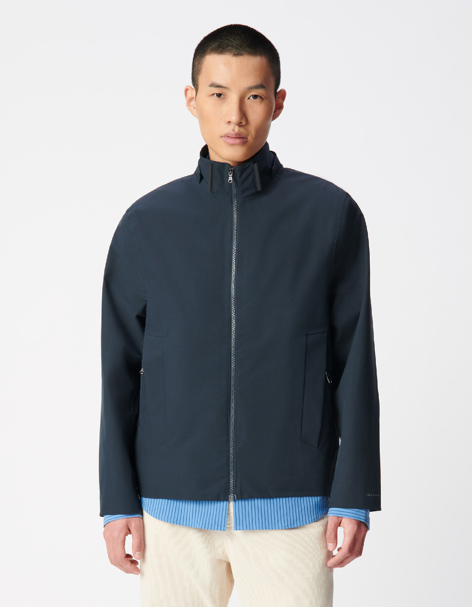 Blouson marine capuche amovible WATERPROOF  Homme
