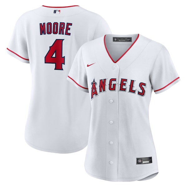 Christian Moore Los Angeles Angels Nike Women's Home Replica Jersey - White