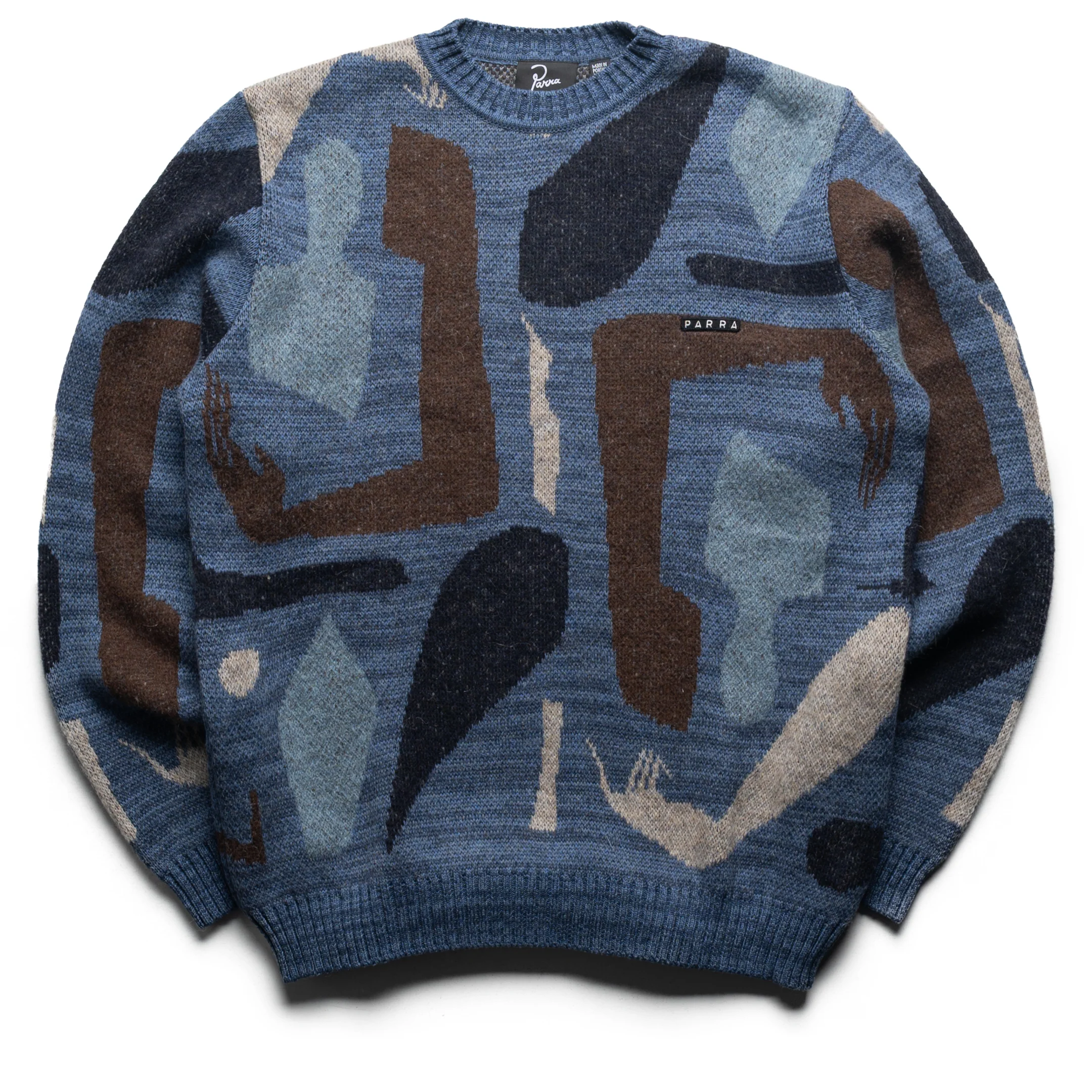 Parra Detached Knitting Pullover - Blue