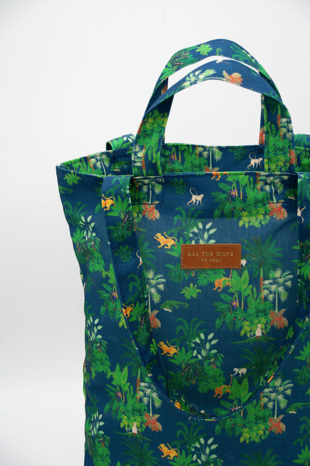 CROCO SAUVAGE - Tote bag polyester recyclé motif Croco Sauvage