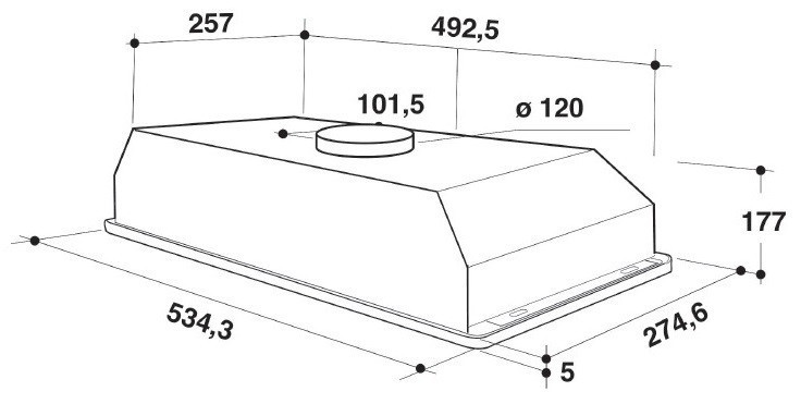 Okap Whirlpool WCT64FLYX