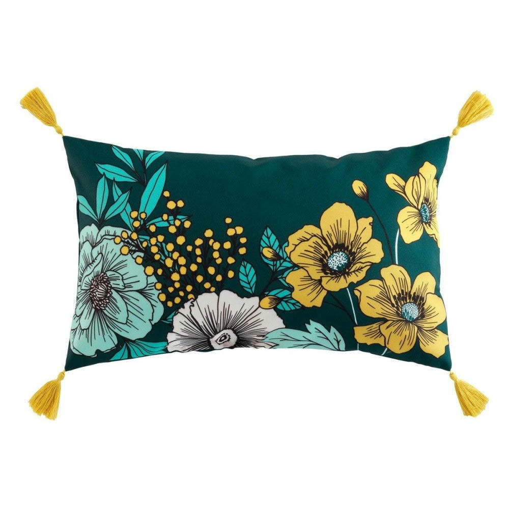 BOHOFLORA - Coussin pompons 30x50cm