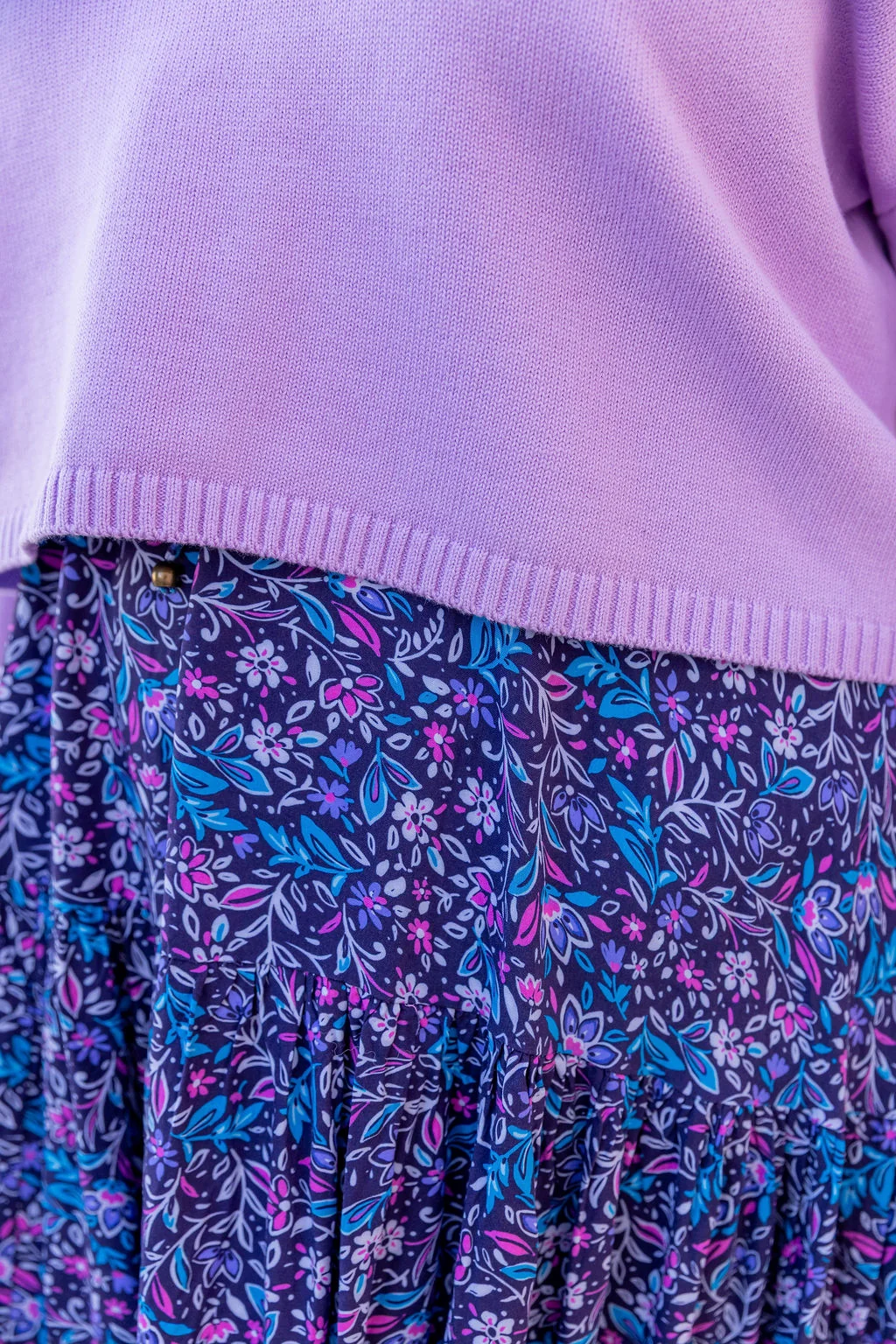Blakely Crop Knit in Lilac