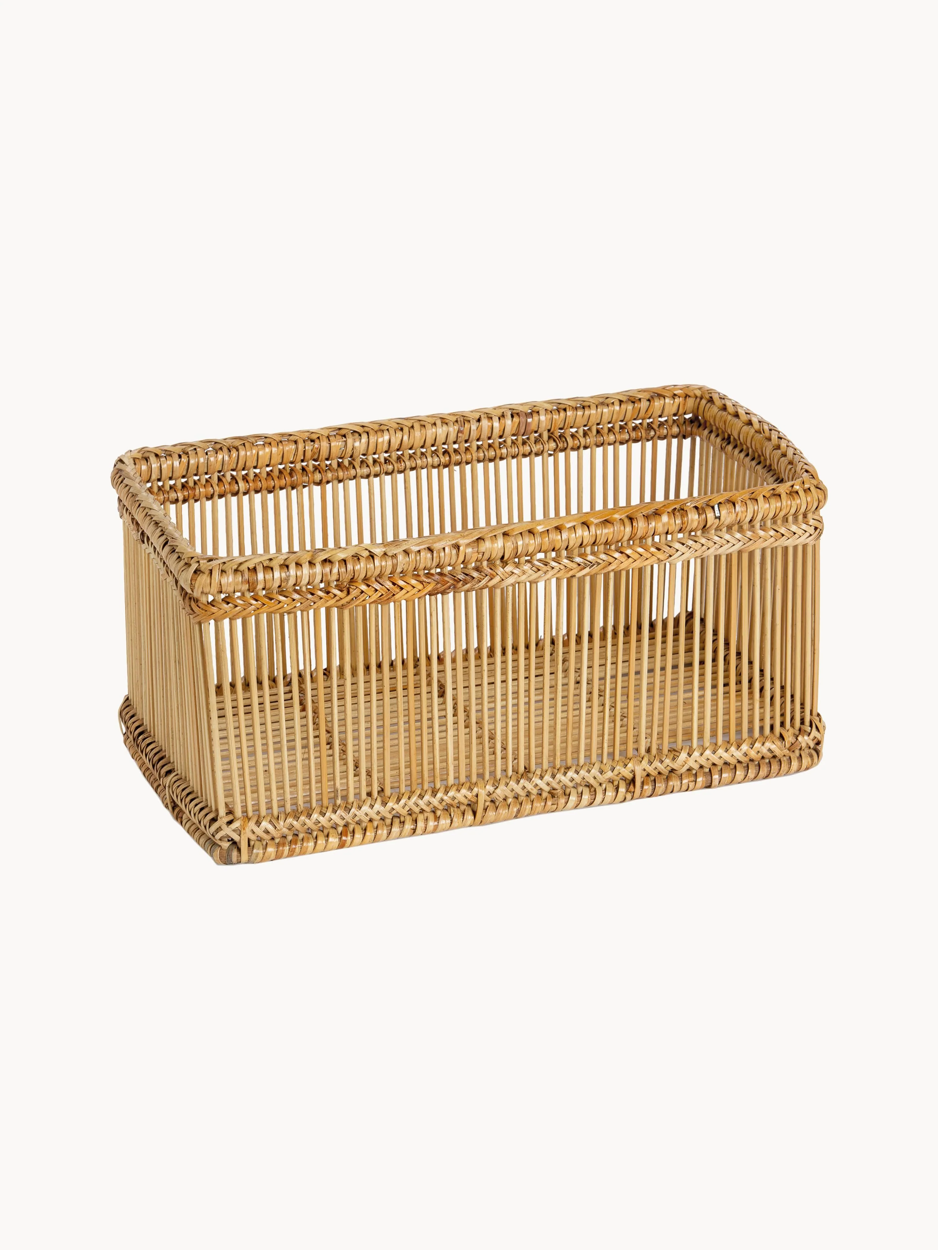 Handgefertigter Aufbewahrungskorb Bamb aus Rattan
