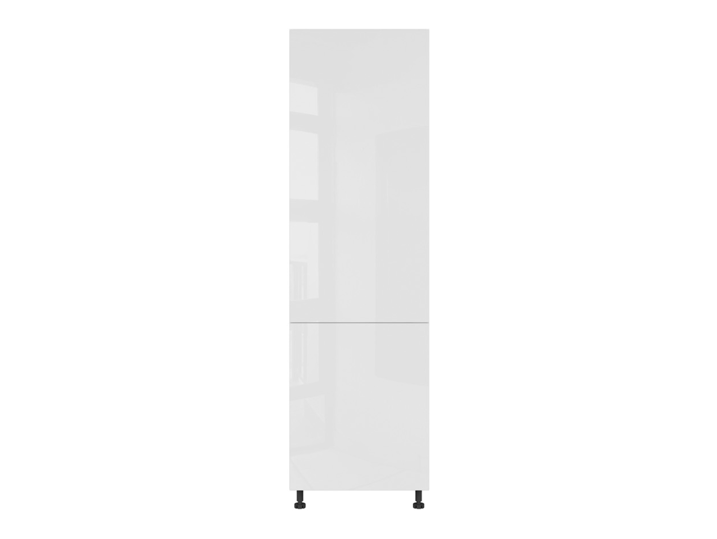 Szafka kuchenna wysoka Top Line 60 cm prawa z szufladami biały połysk