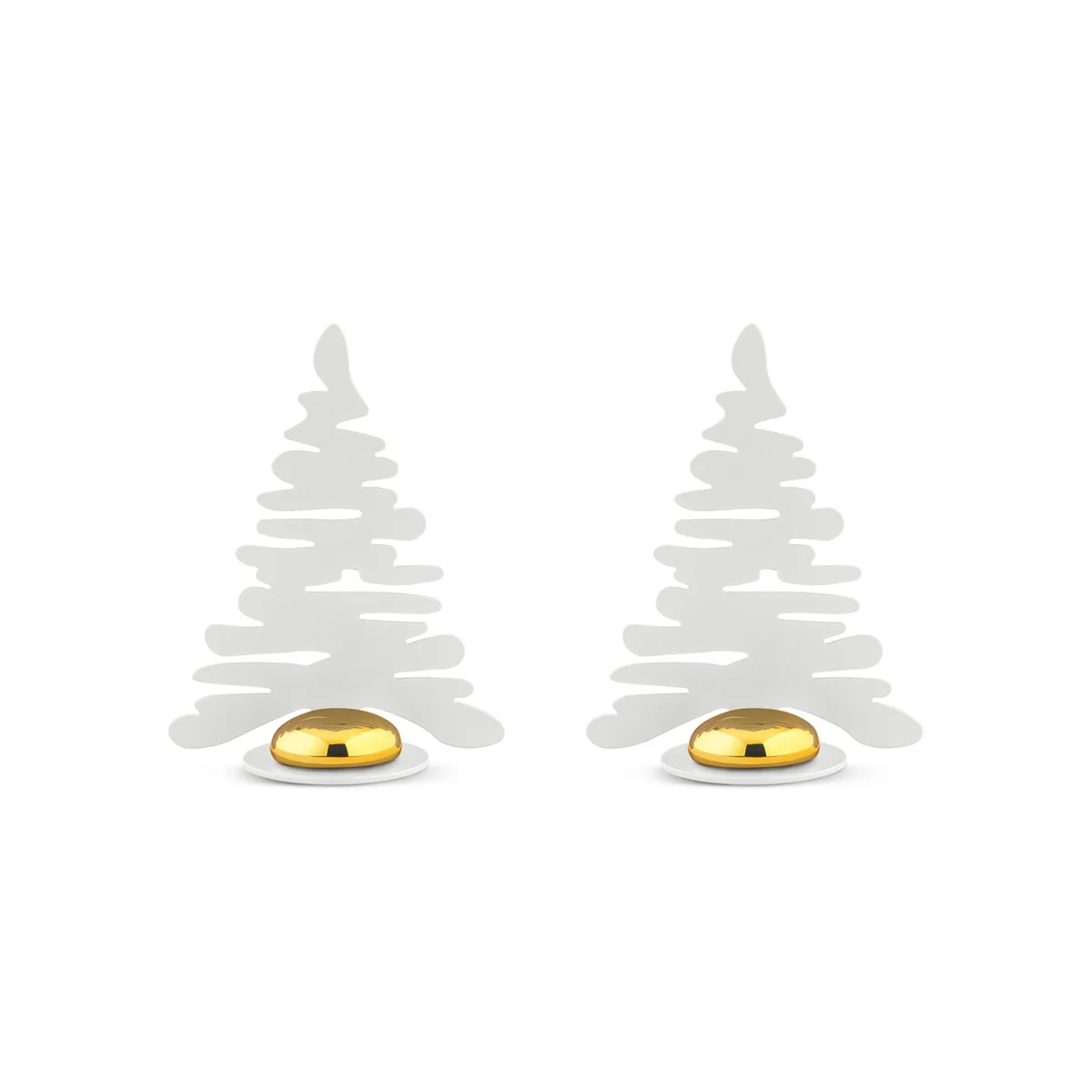Alessi - Bark for Christmas, Tischkartenhalter, weiß (2er-Set)