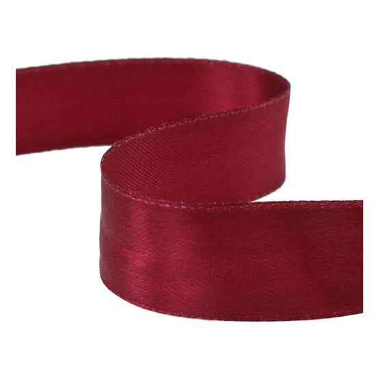 Wine Satin Ribbon 20mm x 15m