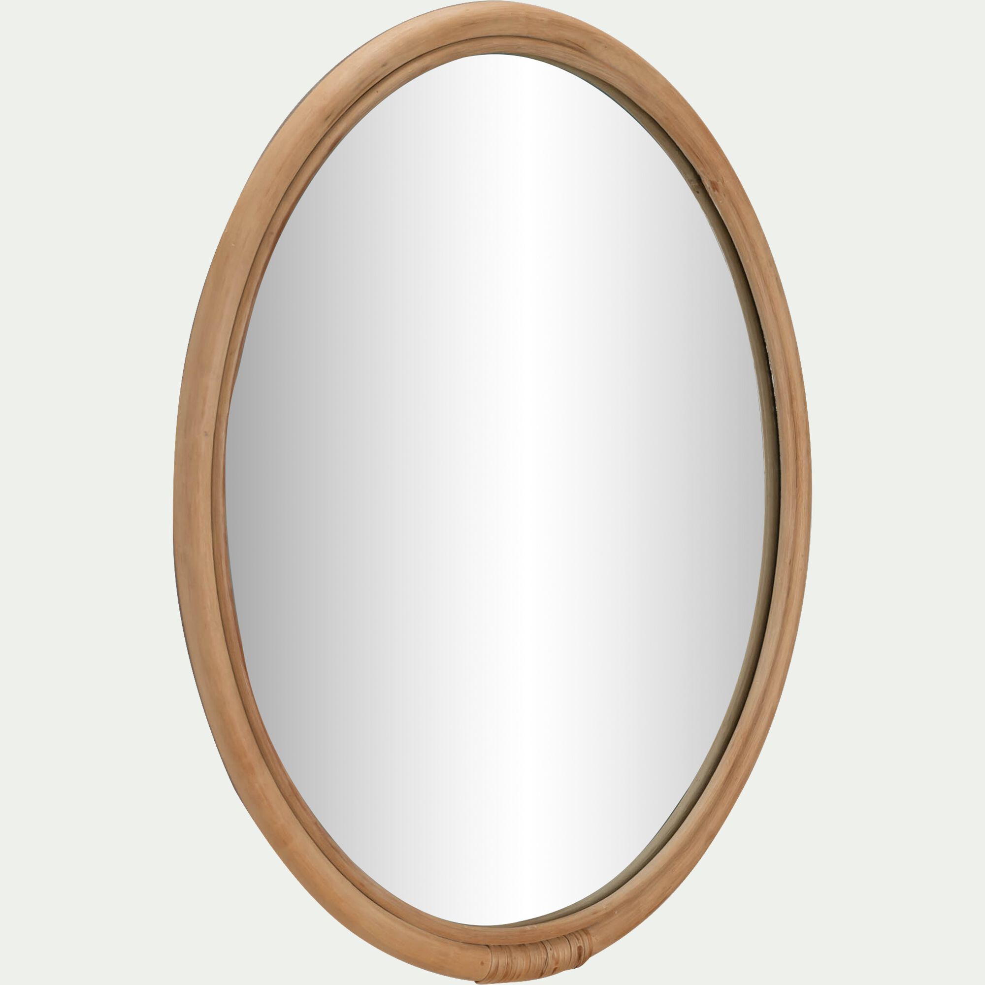 PAUL - Miroir rond en rotin D60cm - naturel