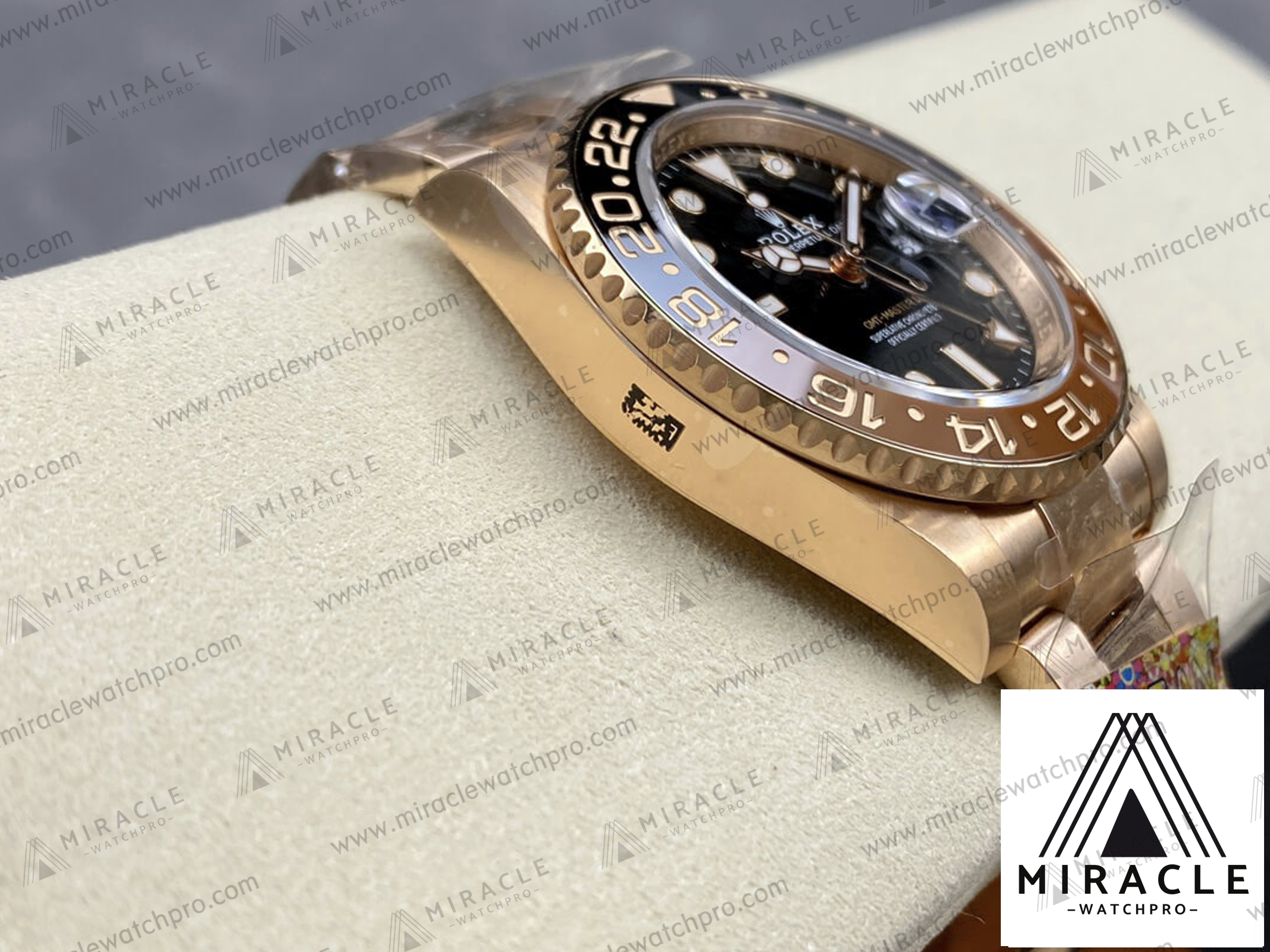 ROLEX-GMT MASTER II-ref.M126715CHNR-0001- Elite Clone-40mm-Replica Watch