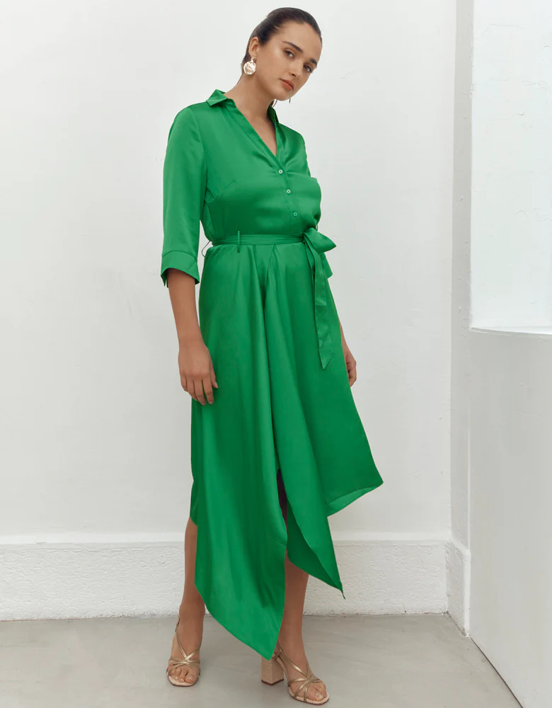 Robe midi asymétrique RENATA-U/87279/198