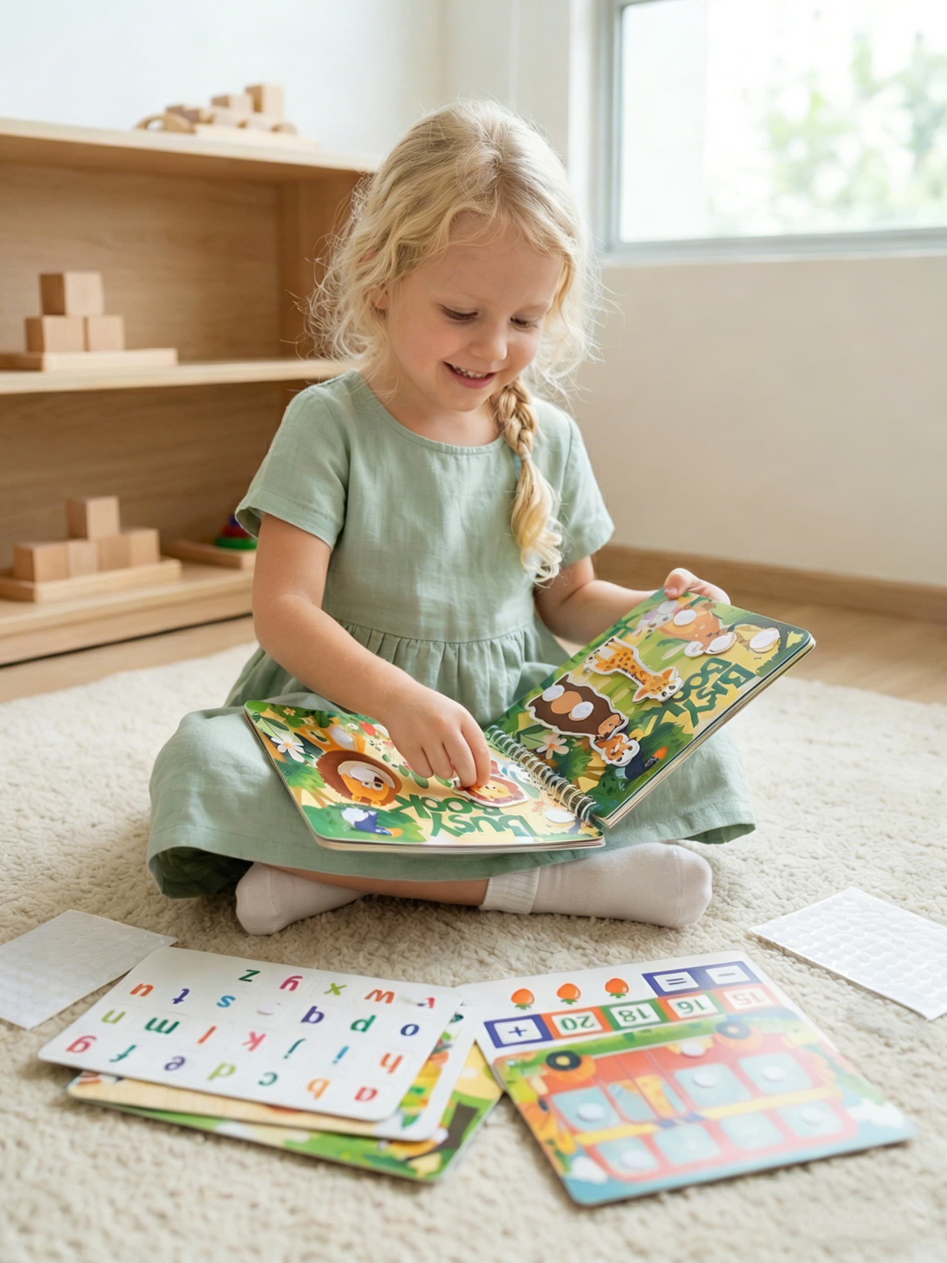 Książeczka edukacyjna z zadaniami