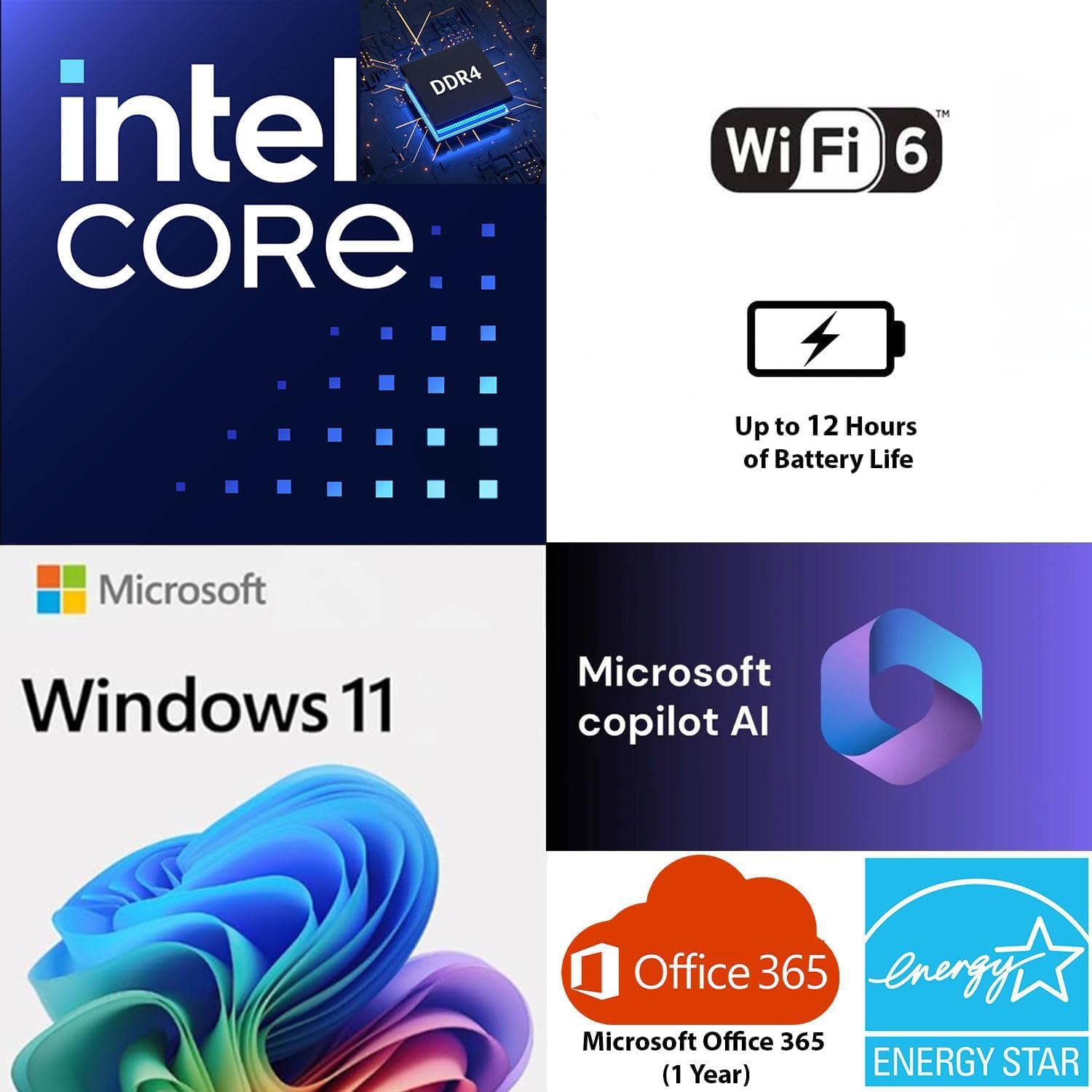 HP Ultrabook 15.6 Business Laptop Computer with Microsoft 365 • 2025/2026 Edition • Copilot AI • Intel 4-Core N200 CPU • 1.1TB Storage (1TB OneDrive + 128GB UFS) • 8GB RAM • Win 11 • w/o Mouse