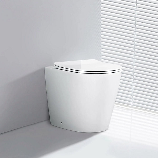 PACK WC EN PORCELAINE WALL HUNG - SUR PIEDS BLANC