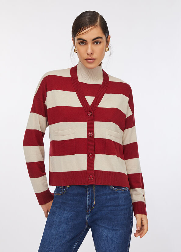 Cardigan a righe