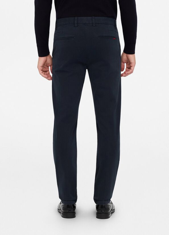Pantaloni chino in raso