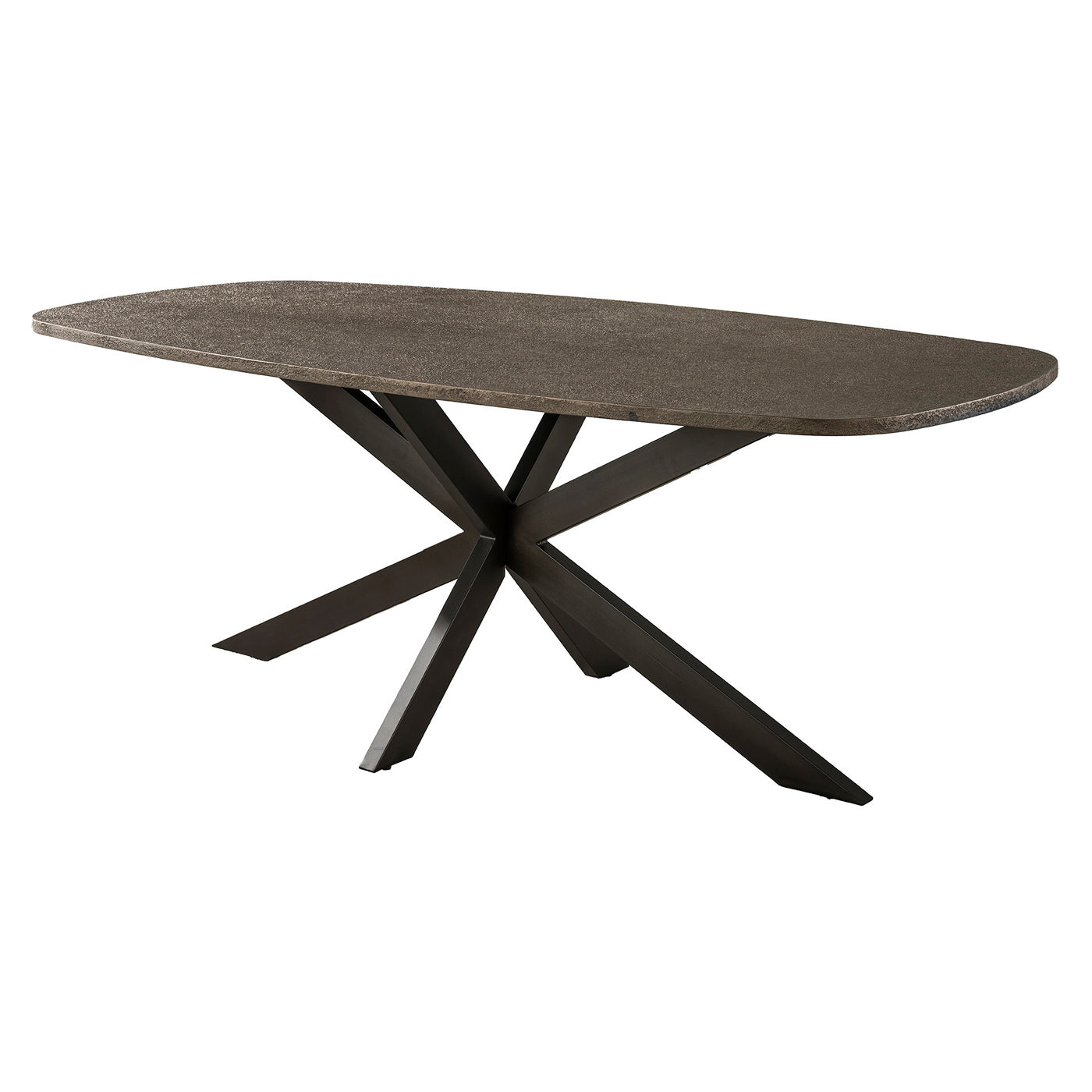 Giga Living Eettafel Bronvik - Deens Ovaal Brons Metaal - 215cm
