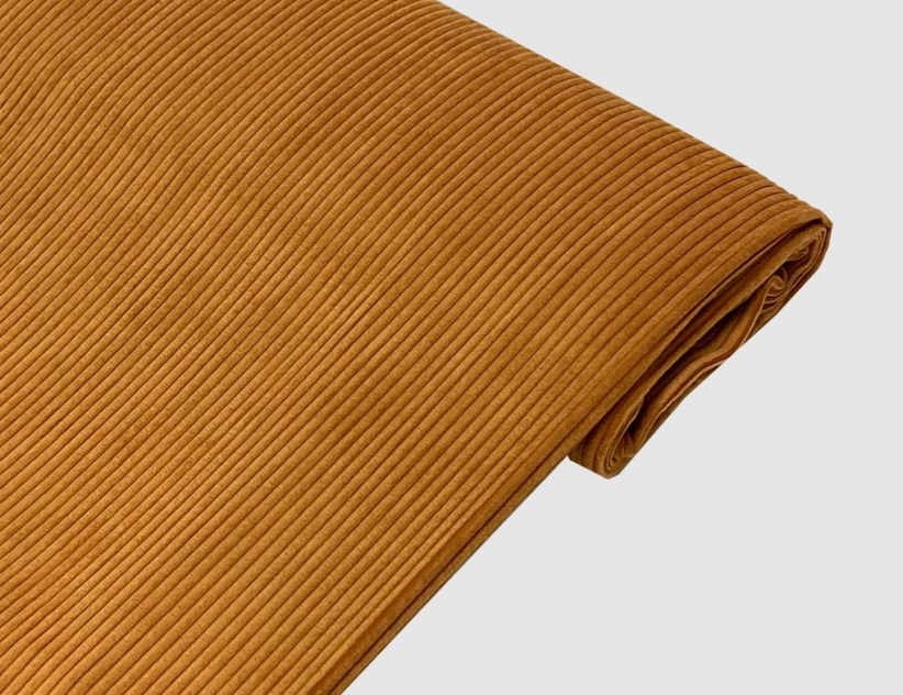 Cordstoff Uni Kupfer