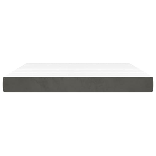 NNEVL Pocket Spring Bed Mattress Dark Grey 152x203x20 cm Queen Velvet