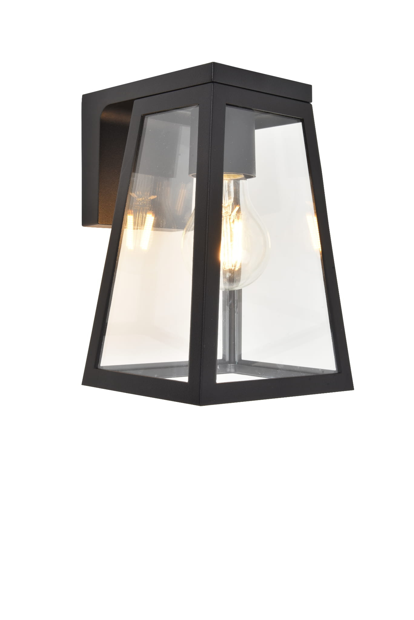 Lampa elewacyjna kinkiet zewnętrzny FIA SOLAR - CZUJNIK RUCHU czarny Lutec