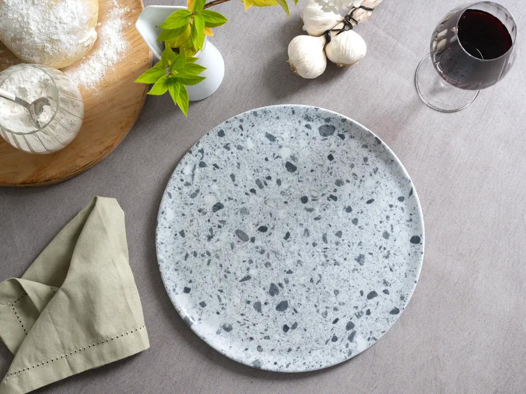 Pizzateller 4er-Set Stone Collection