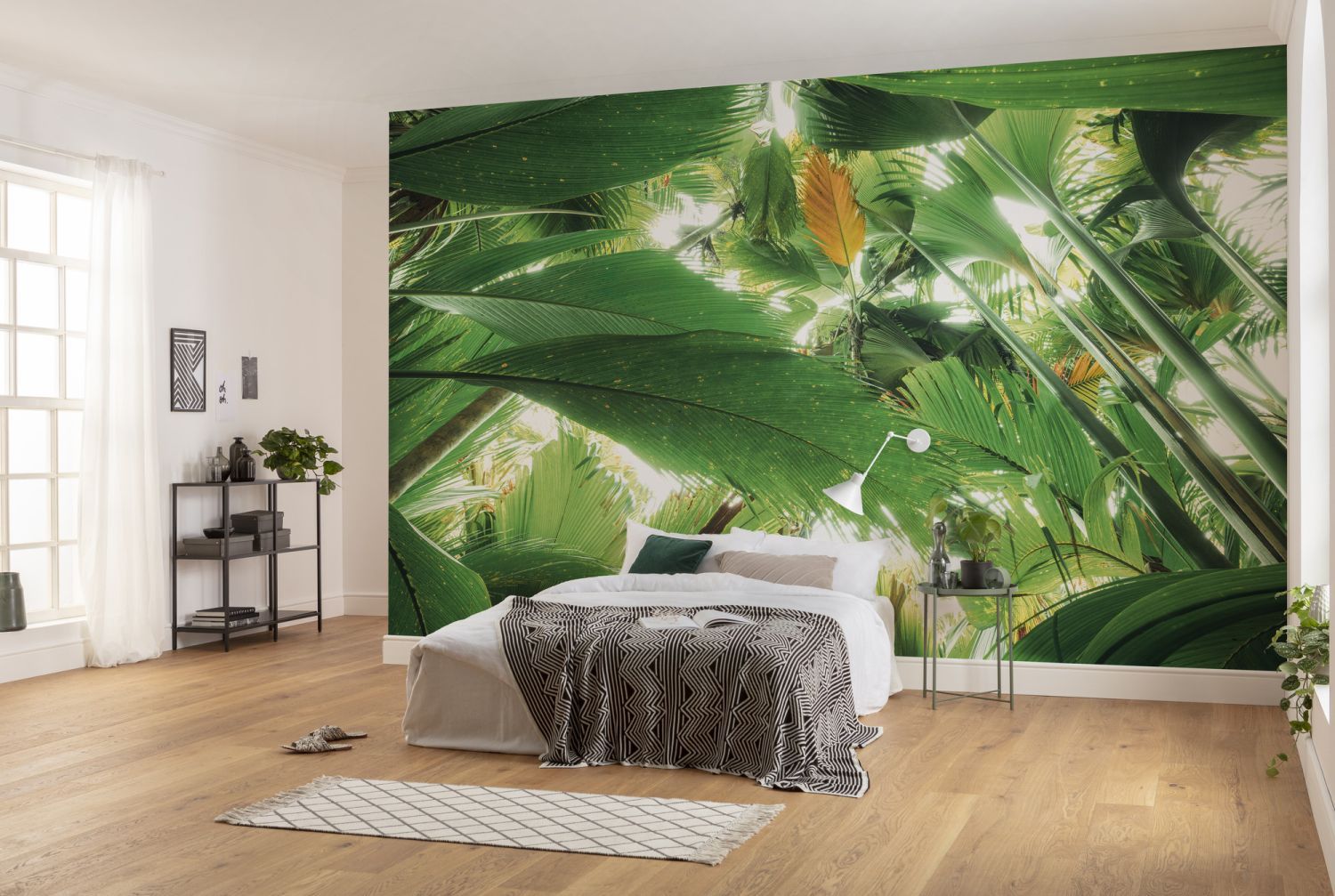 Sanders & Sanders fotobehang jungle bladeren groen - 450 x 280 cm - 612619