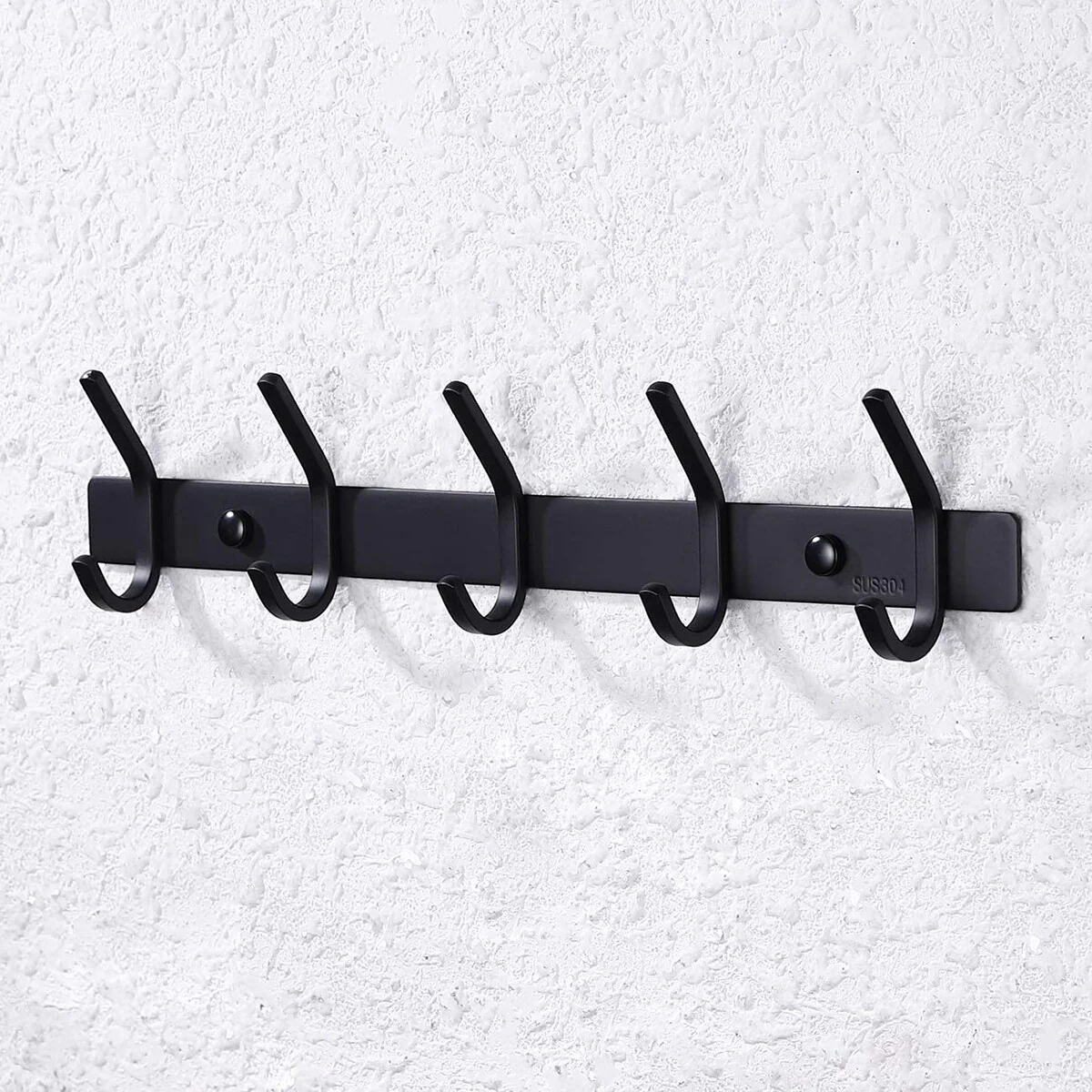 Bathroom Robe and Towel Hook Rack with 5 Hooks