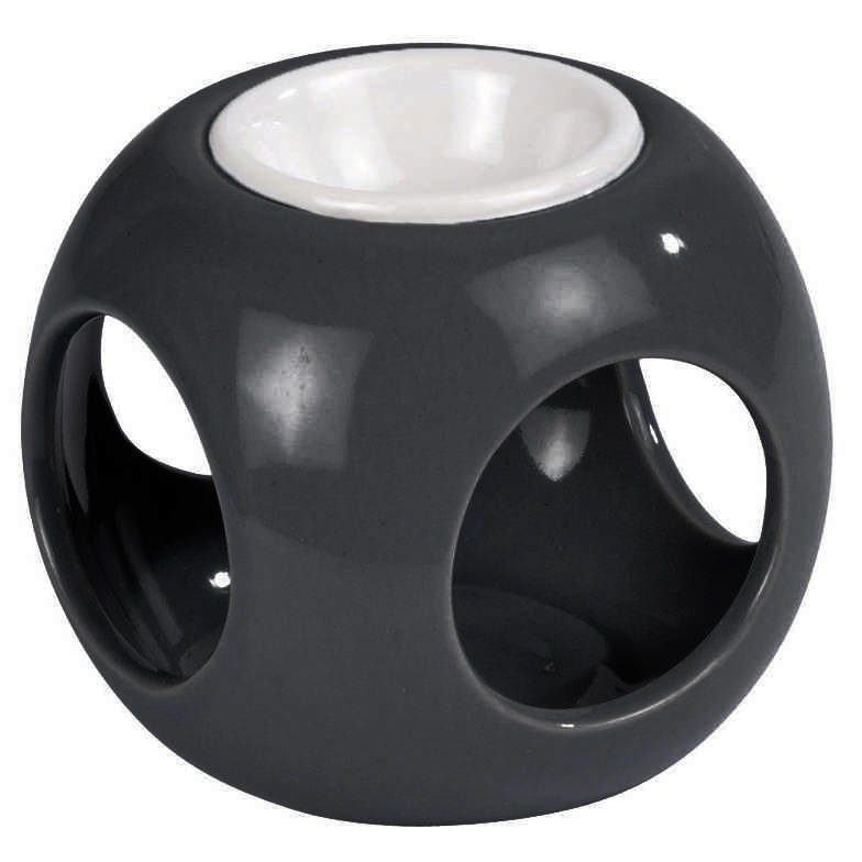 Kominek ceramiczny w formie kostki, wys. 6 cm
