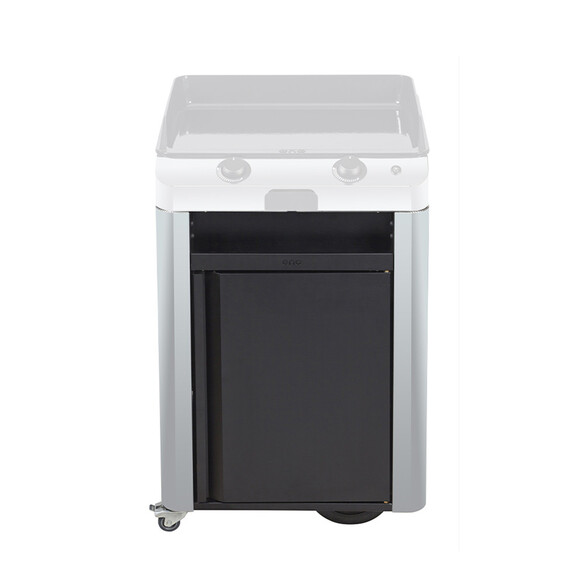 Chariot Fusion 60 en inox marin et acier galvanisé noir   porte - ENO
