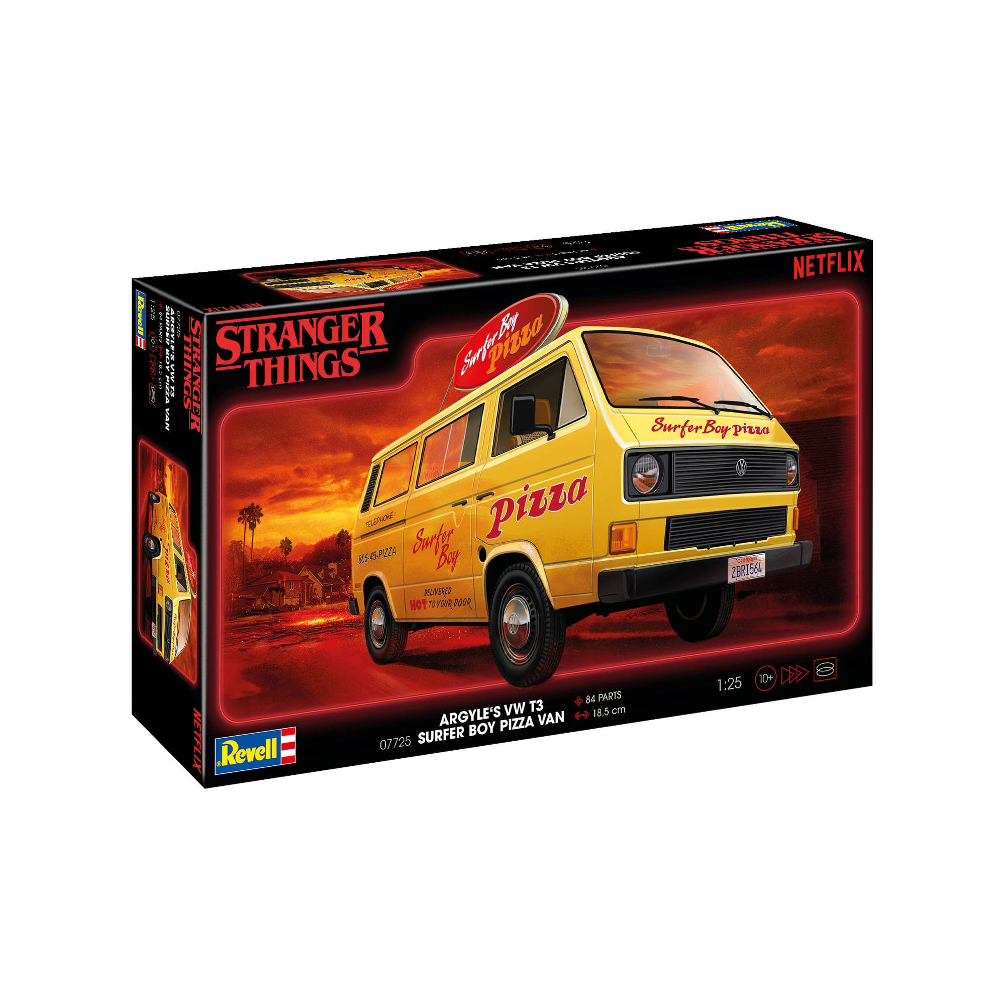 Revell Stranger Things VW T3 Bus Surfer Boy Model Kit 1:25