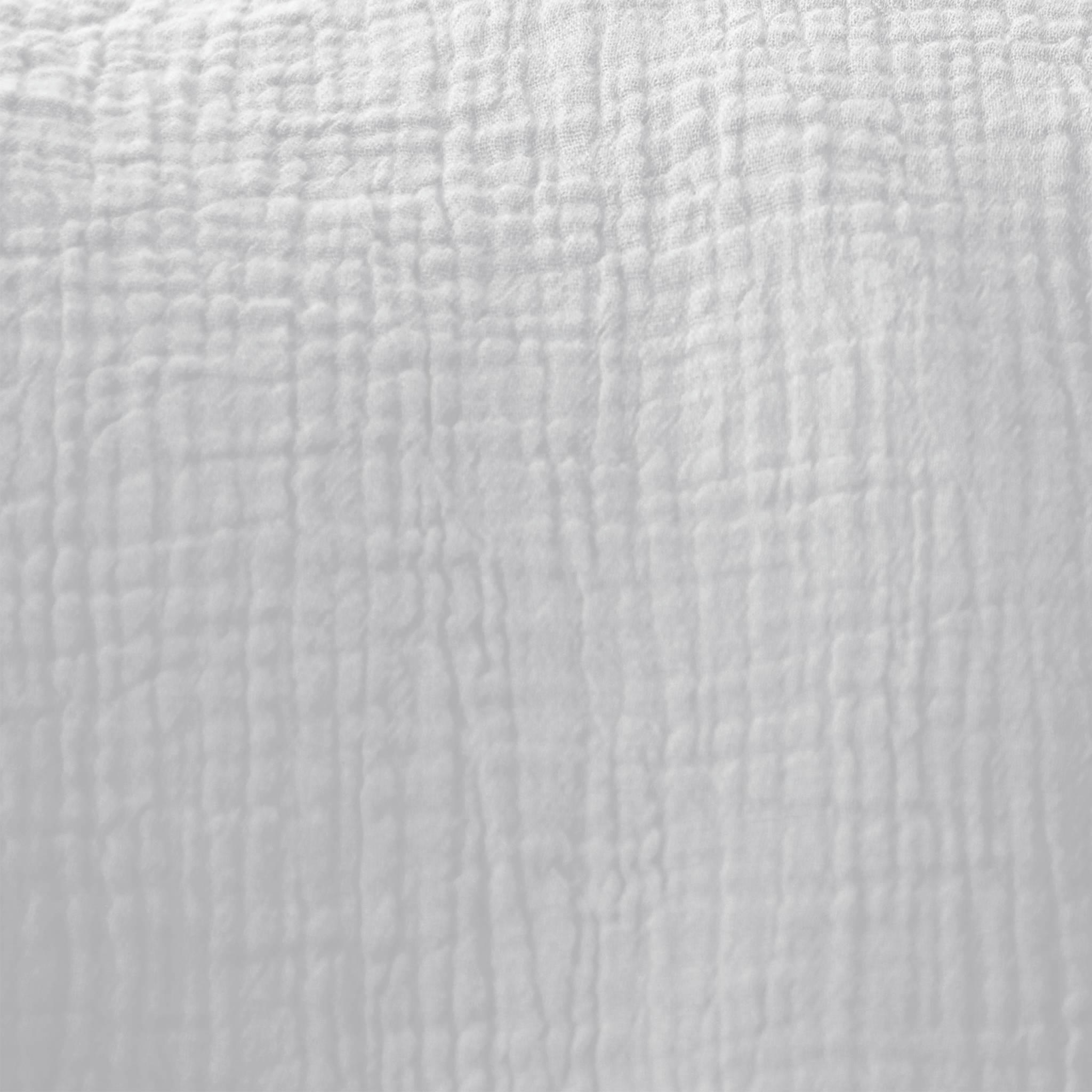 ALIX - Set de 2 rideaux en gaze de coton gris clair