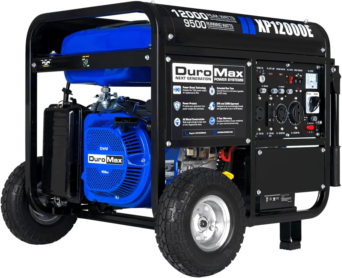 13,000-Watt Dual Fuel Portable Generator - Gas  Propane, Electric Start, Whole Home Backup Power, Transfer Switch Ready, RV  Emergency Ready(15��000-Watt Dual Fuel)