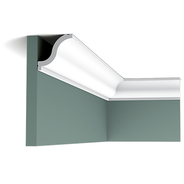 CX108 Corniche plafond Orac Decor - 5,5x5,5x200cm (h x p x L) - moulure décorative polymère Carton 8 pièces