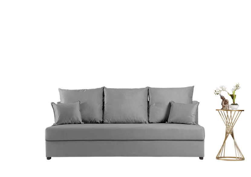 Sofa paco rozkładana wypoczynkowa szara z funkcją spania