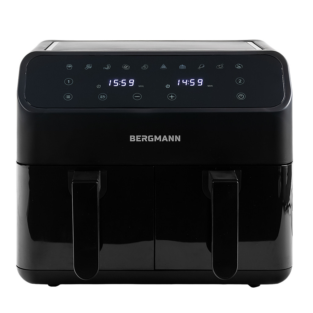 Frytkownica Beztłuszczowa Dwukomorowa 8L BERGMANN Air Fryer 2000W