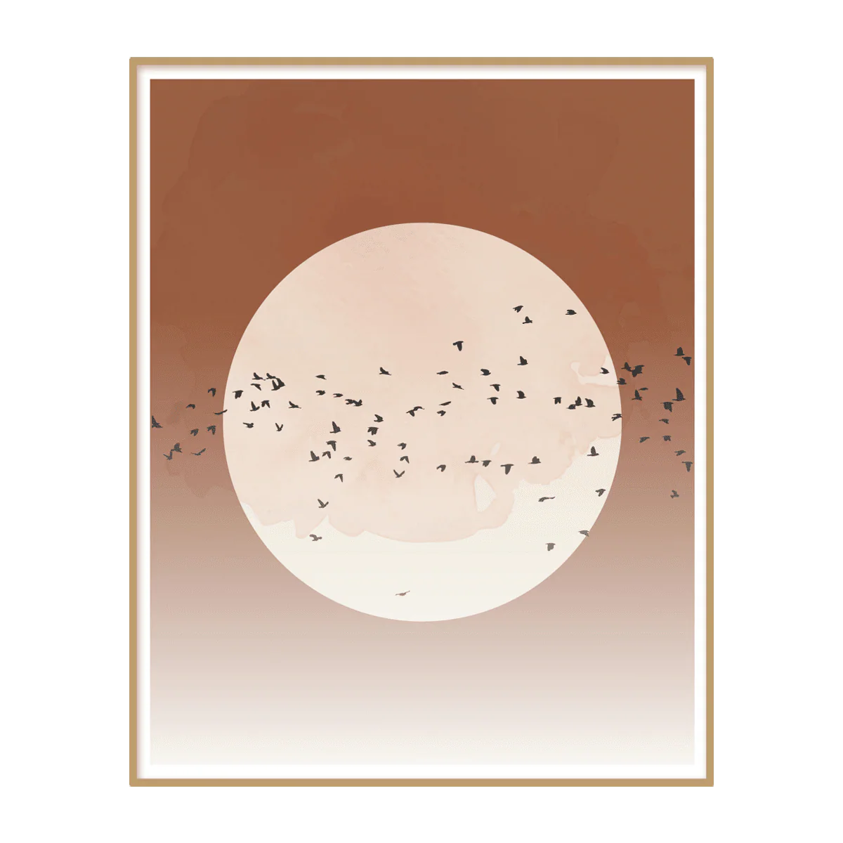 4MURS Tableau SOLEIL OISEAUX