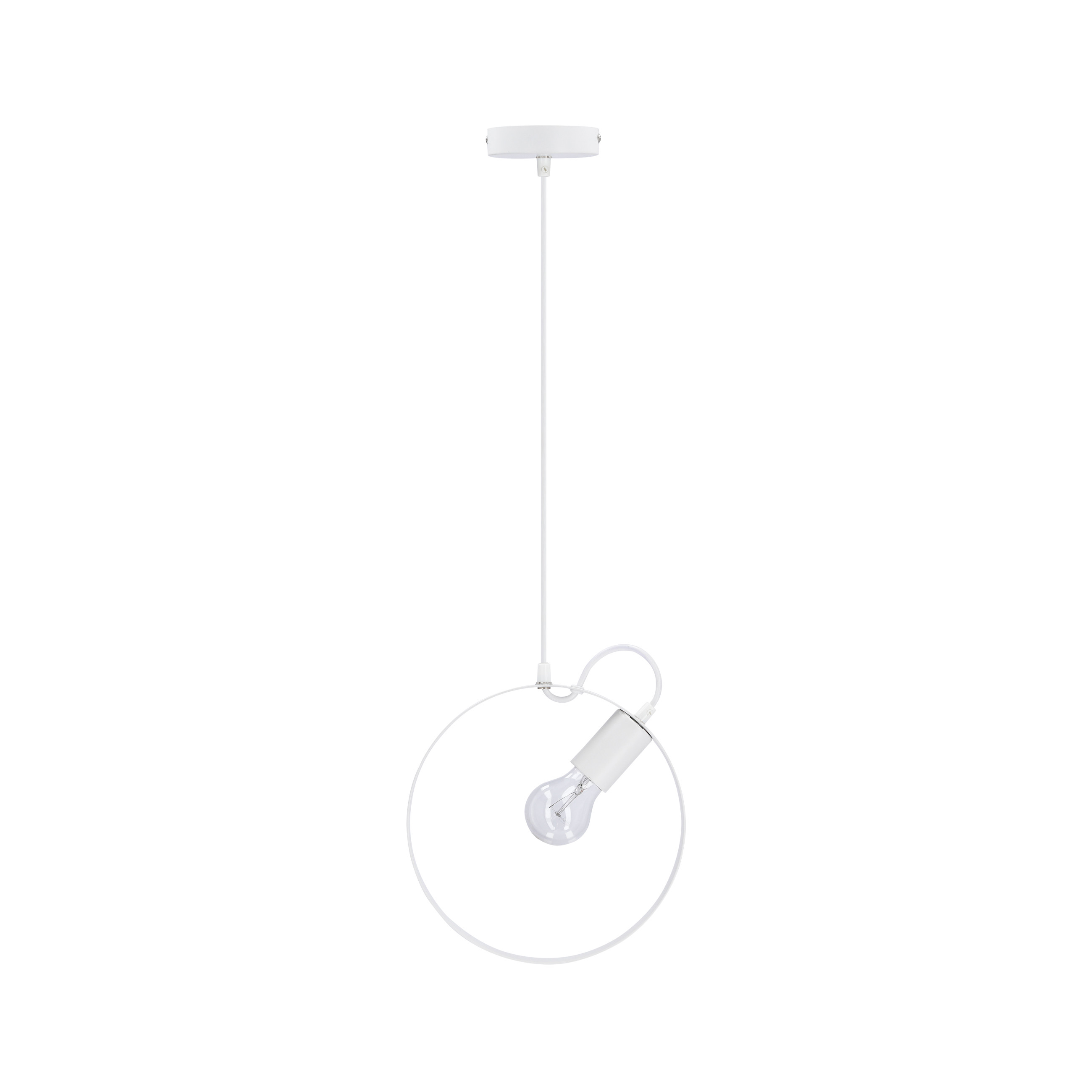 Lampa wisząca biała NEXO 1xE27x40W wym: 100x25x3 cm Candellux