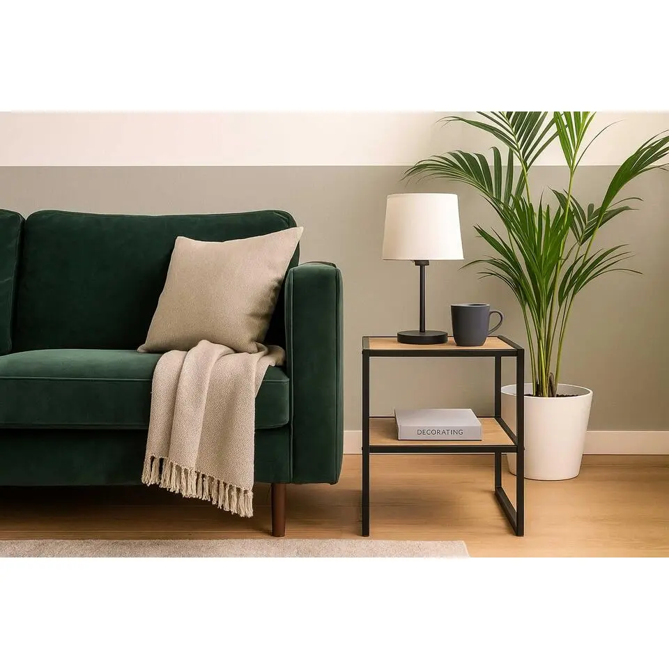 Bijzettafel - 45 x 35 x 60 cm - Light Oak-design