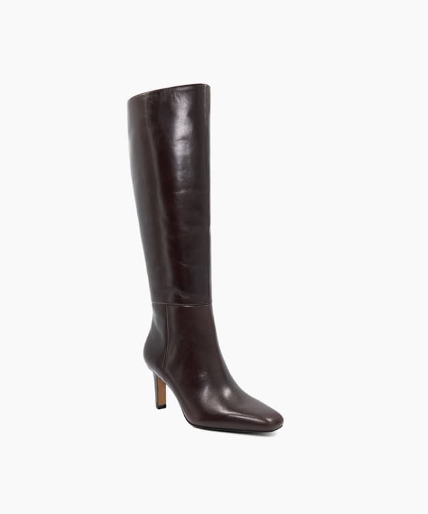 Standin Brown - Heeled Knee-High Boots