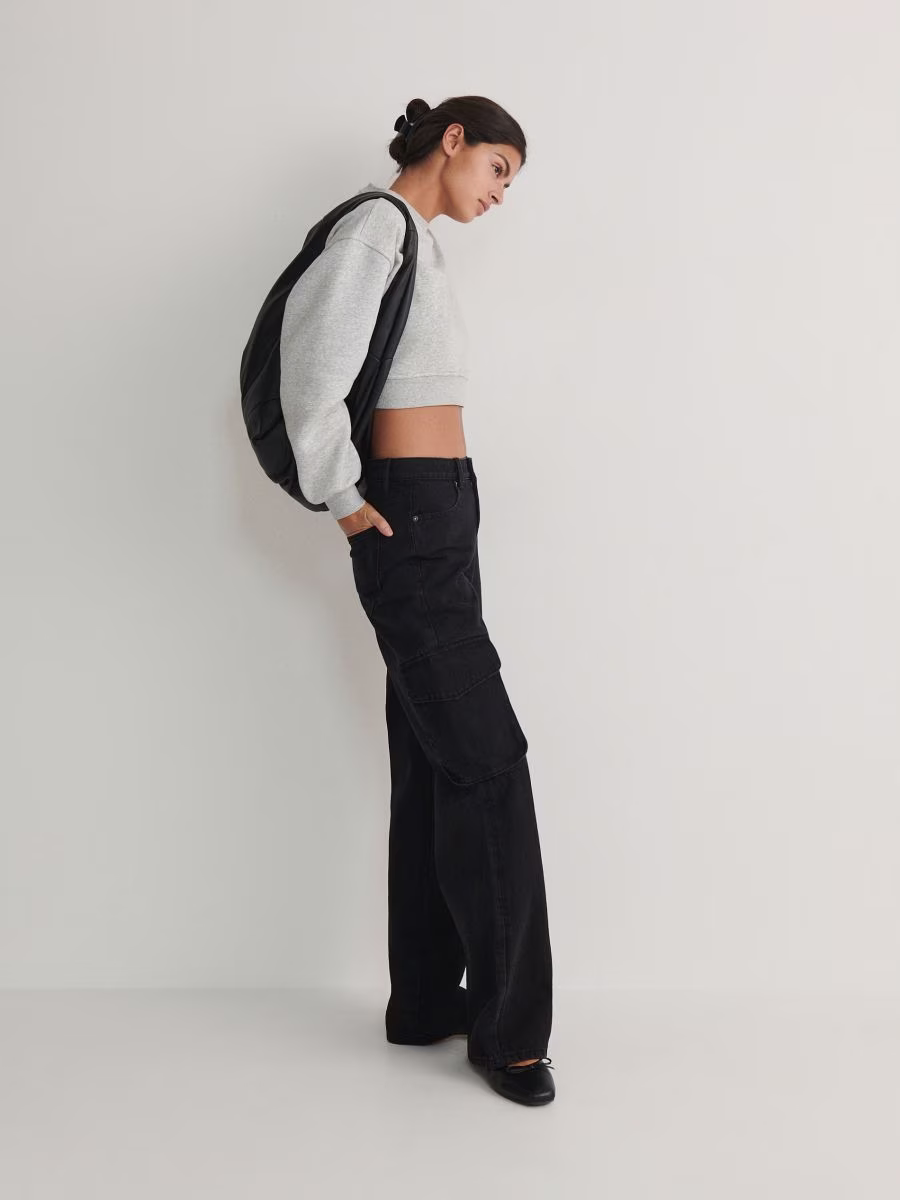 Cropped Cotton Rich Sweatshirt