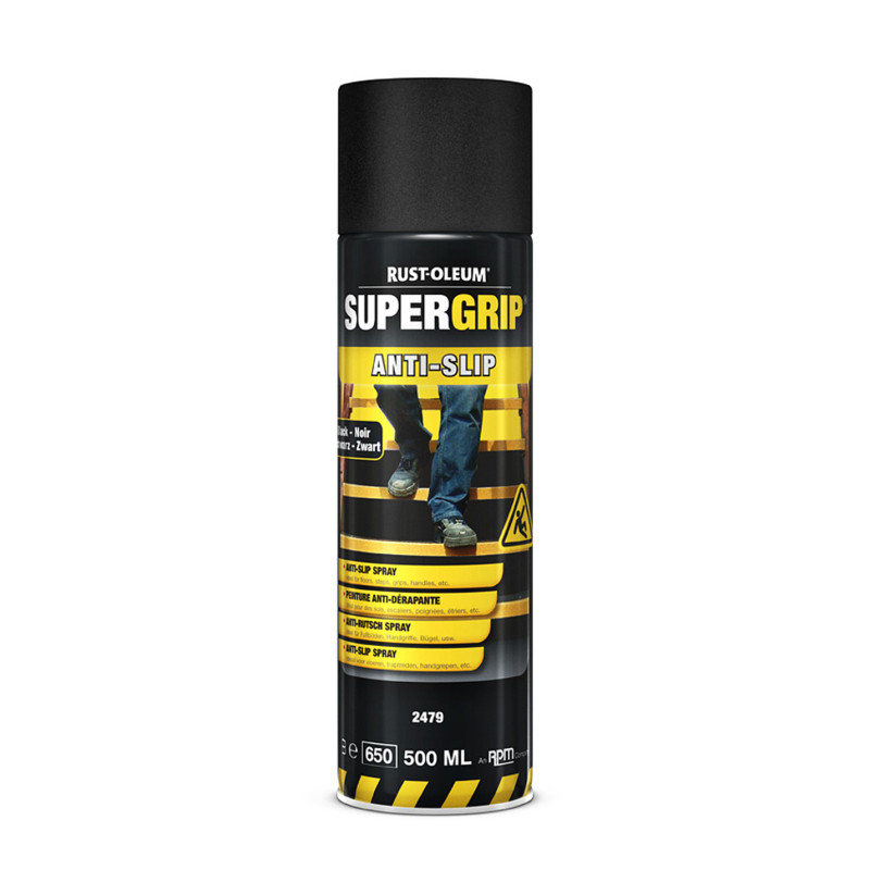 Peinture antidérapante Supergrip noire 0,5 L RUST-OLEUM