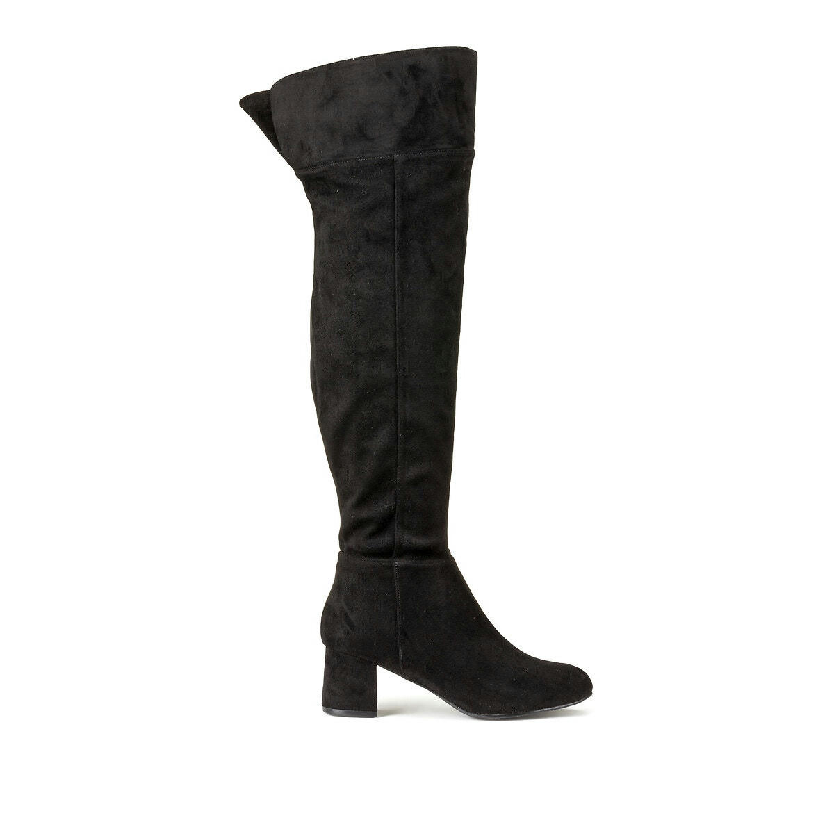 Bottes cuissardes talon large pied large 38-45