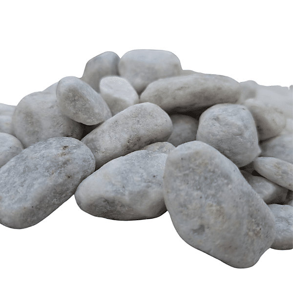Galet marbre blanc 25/40 mm - Big Bag 800 kg - 10 m²