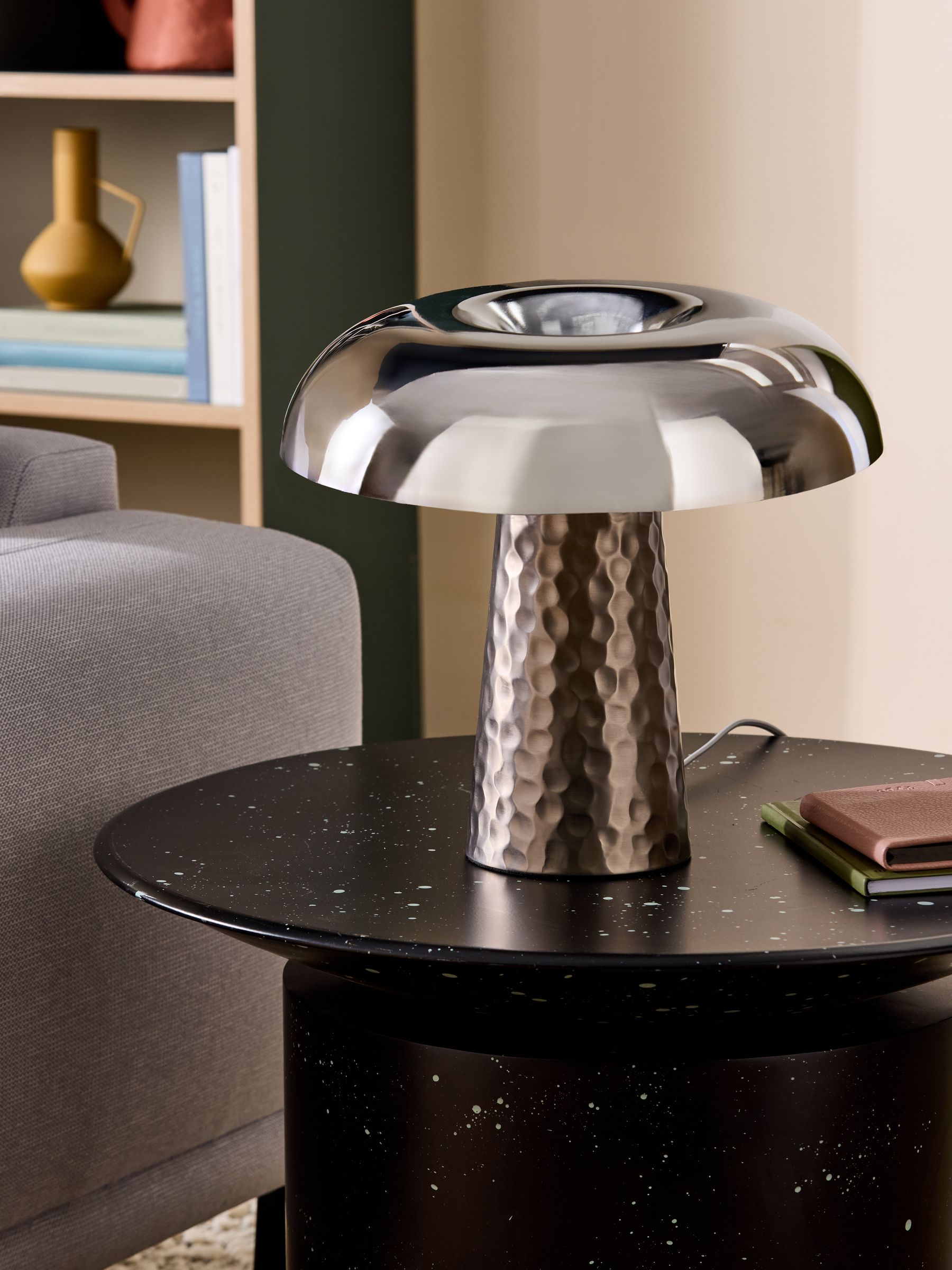 Deja Table Lamp in Chrome