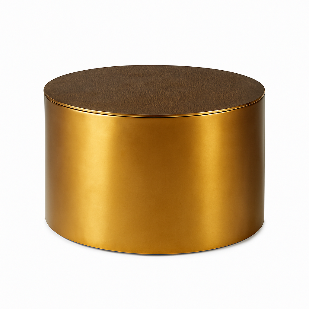 StarFurn Salontafel Fiore - Rond Goud - 60x60x45cm