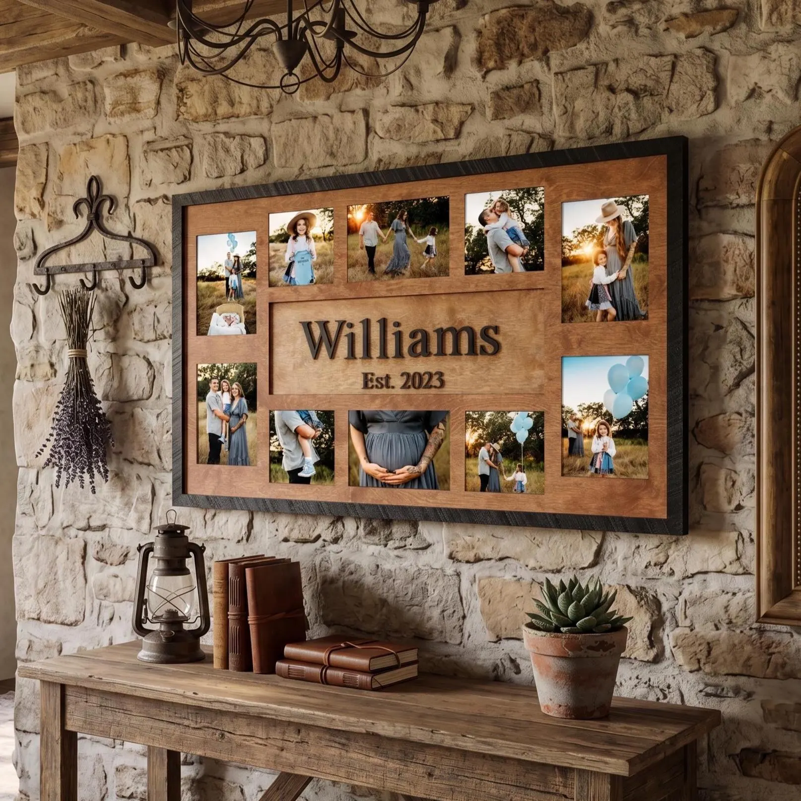 Gallery Wall Frame Large Collage Picture Frame, Multi Photo Frame, Wall Decor Frame for Living Room